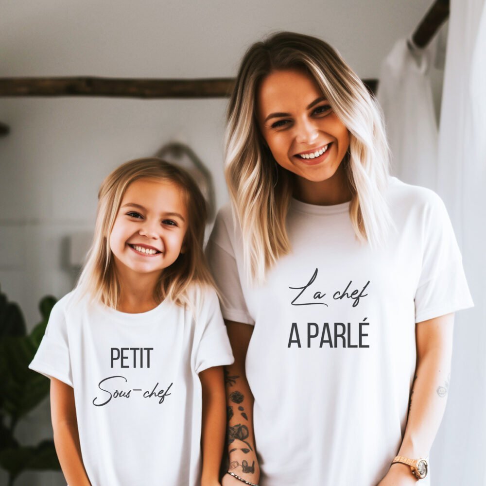 t-shirt maman enfant