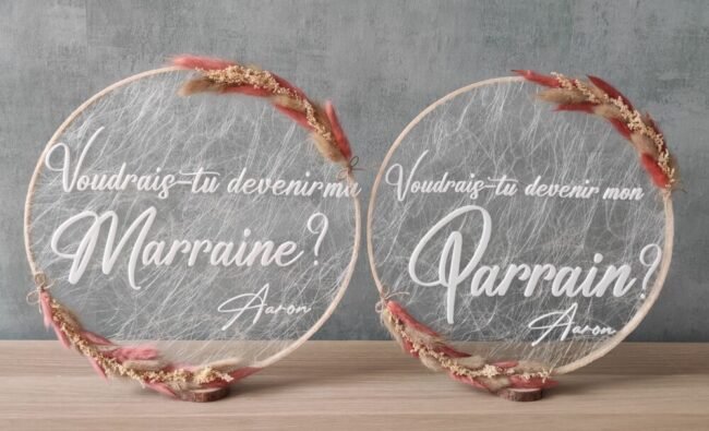Annonce marraine originale - Avec ça, elle vous dira oui 10X - Carmela