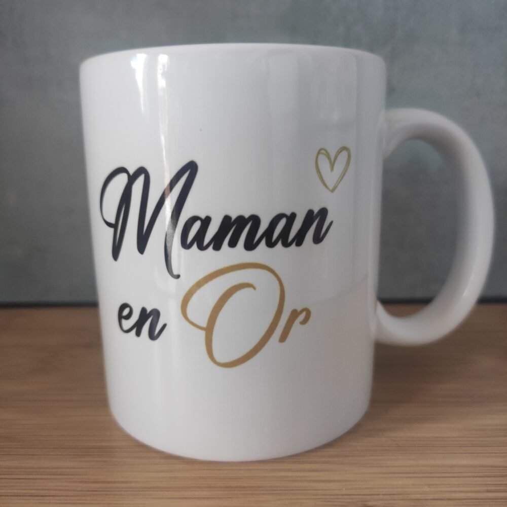 Mug Maman en Or